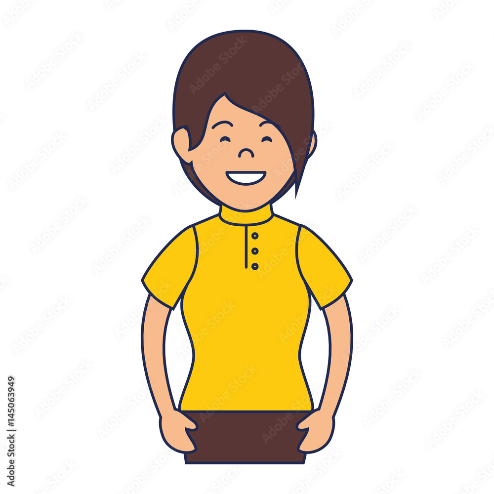 young woman avatar character vector illustration design young woman avatar character vector illustration design