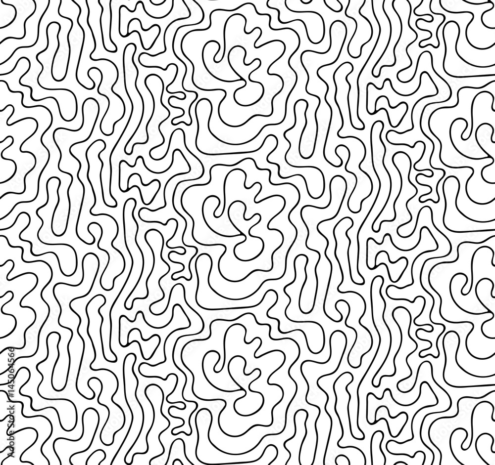 Vector floral background of drawn lines Vector floral background of drawn lines