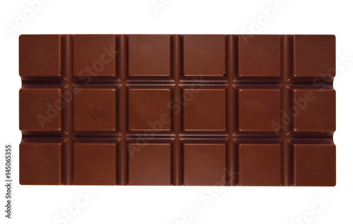 Chocolate bar isolated