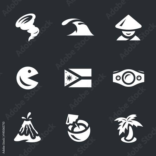 Vector Set of Philippines Icons.