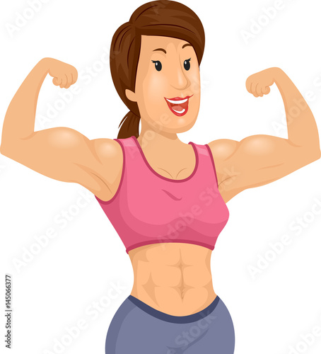 Girl Body Fit Muscular