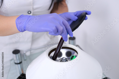 Researcher performs blood centrifuging © Микола Ковальчинськи