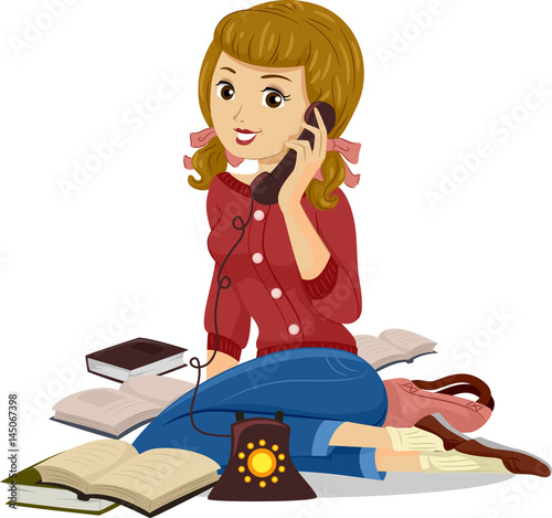 Girl 50s Teen Phone Books