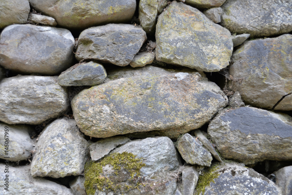 Wand aus Steinen