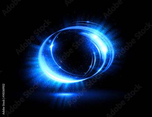 Abstract neon background. luminous swirling. Glowing spiral cover. Black elegant. Halo around. .Power isolated. Sparks particle. Space tunnel. Glossy jellyfish. LED color ellipse. Glint glitter