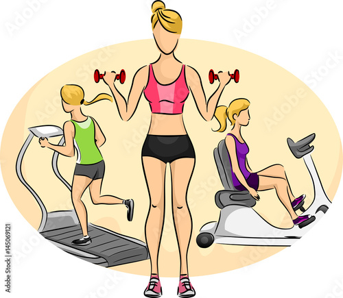 Girls Gym Equipment Workout