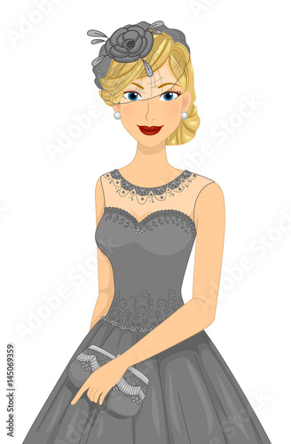 Girl Lacy Gray Dress
