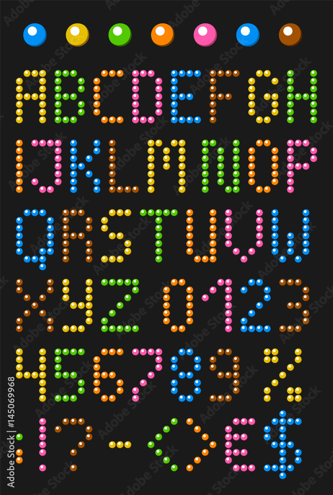 Jewellery english alphabet with numbers and symbols. Vector set of the characters from gems. Jewellery english alphabet with numbers and symbols. Vector set of the characters from gems.