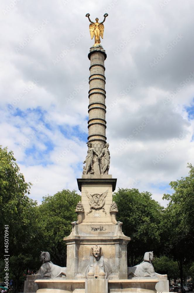 Fontaine du Palmier in Paris, France