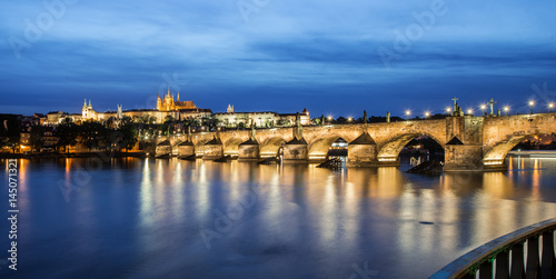 Photography Vltava River and Bridges in Prague, Czech republic, Prague