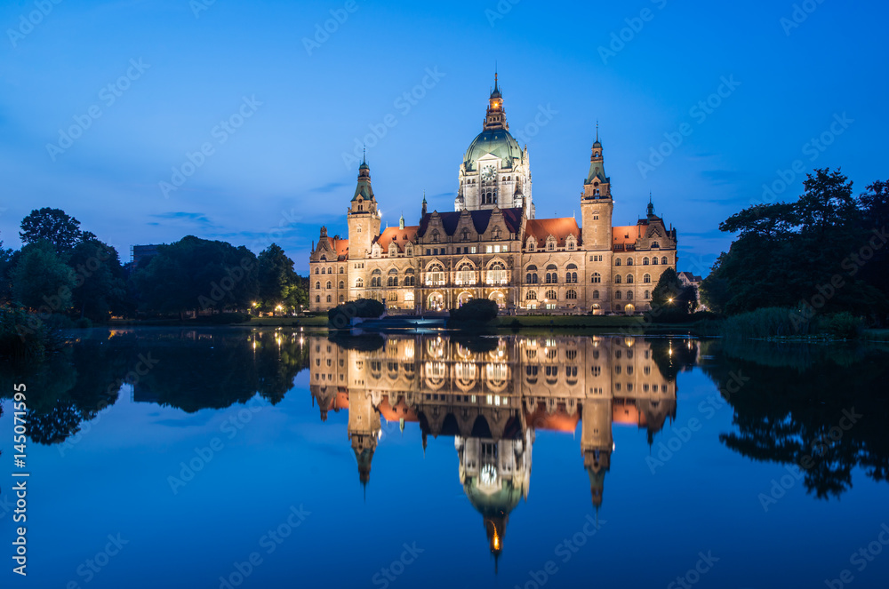 Hannover City Hall (Rathaus) in Germany