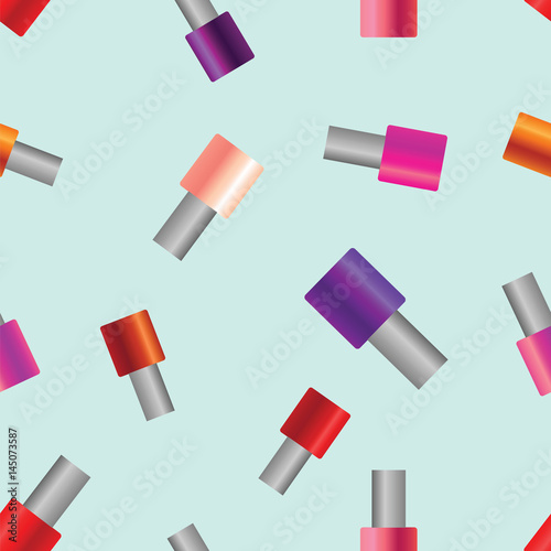 Seamless texture pattern nail polish banks, vector illustration