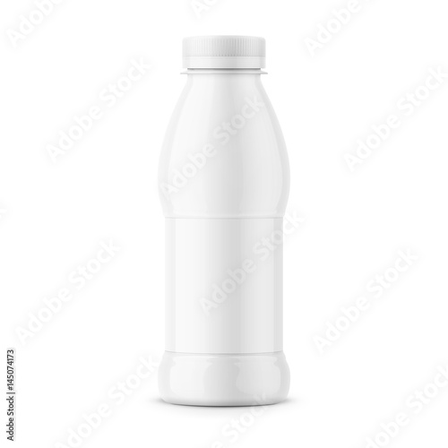 White milk bottle template.