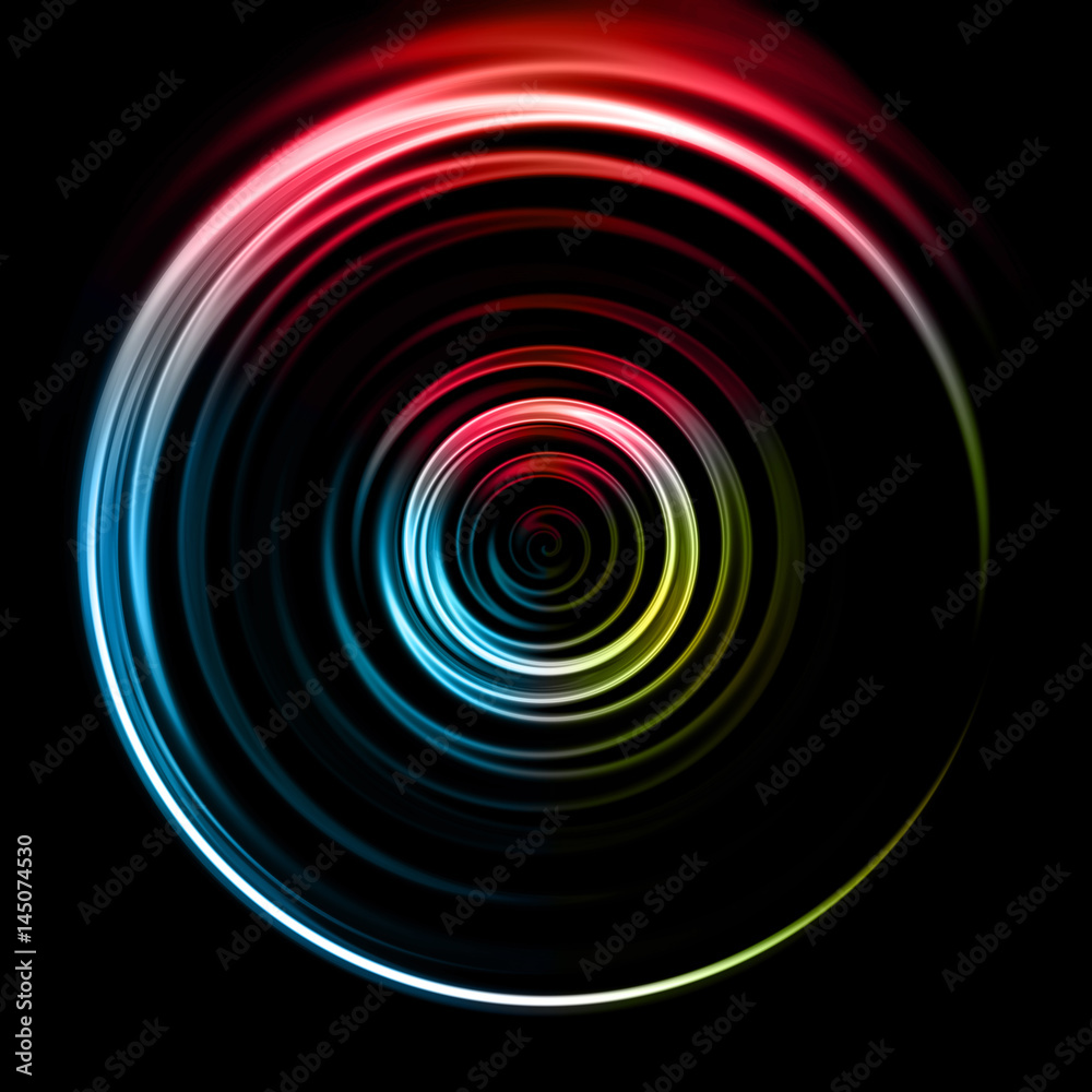 cmy color ring with light flares cmy color ring with light flares