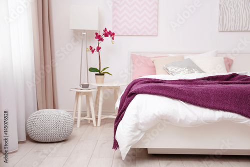 Comfortable bed with soft l...