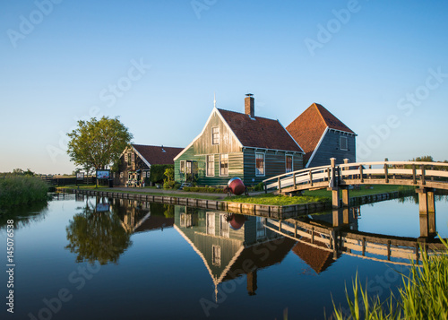 Zaanse schans, Holland - Traditional Dutch village © Nattawit