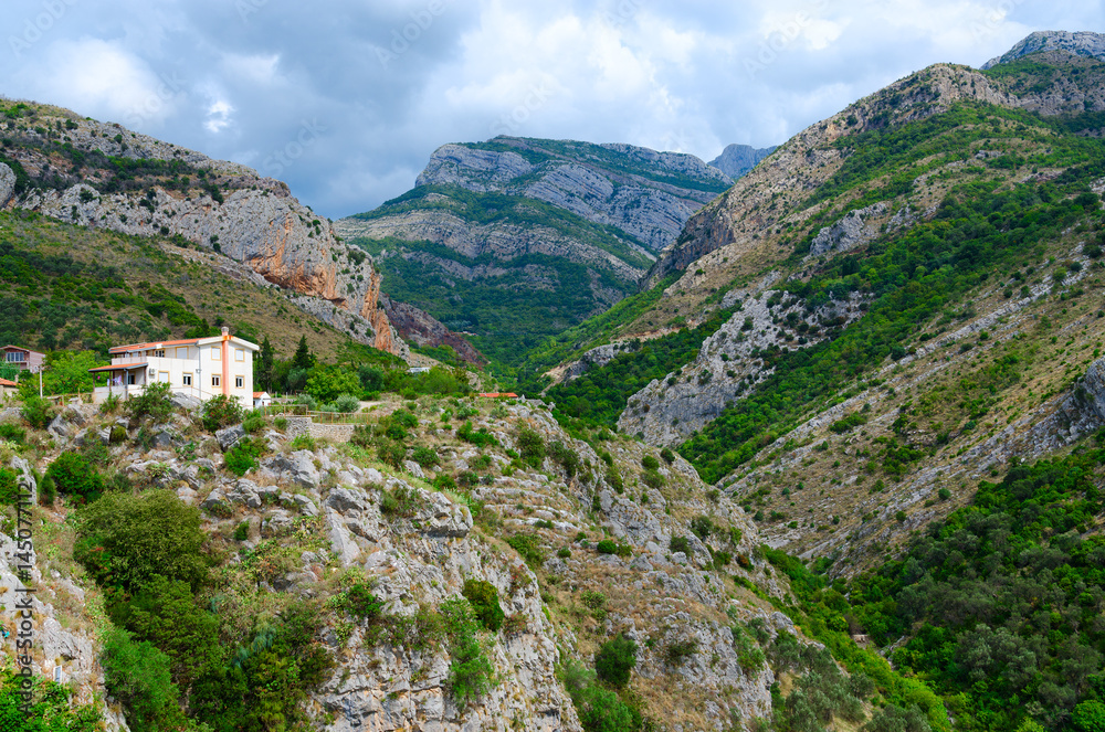 Mountains in vicinity of city Bar, Montenegro