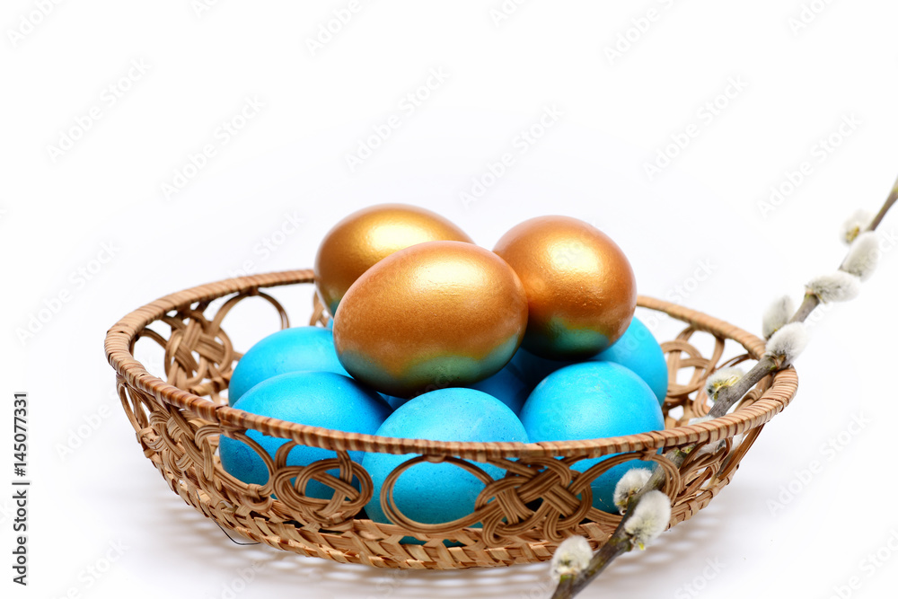 traditional eggs painted in bright color inside pottle traditional eggs painted in bright color inside pottle