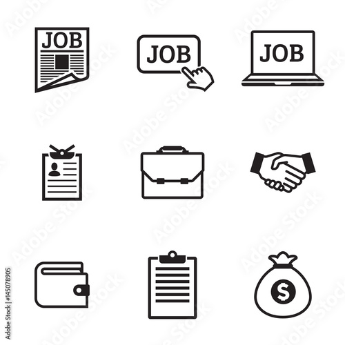 Job icons set
