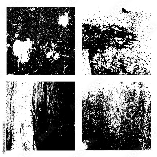 Grunge Black and White Distress Texture