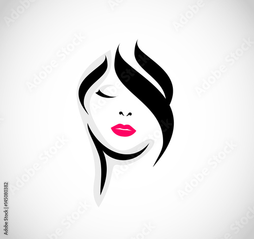 Woman beauty logo vector