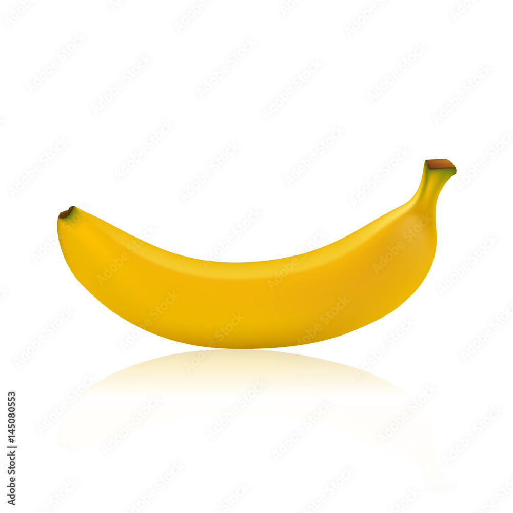 Banana vector isolated on white background Banana vector isolated on white background