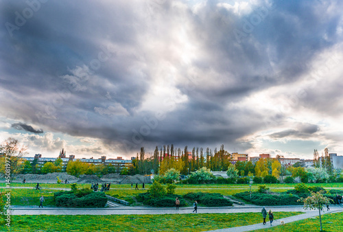 Photography Blick über den Mauerpark in Berlin im Frühling