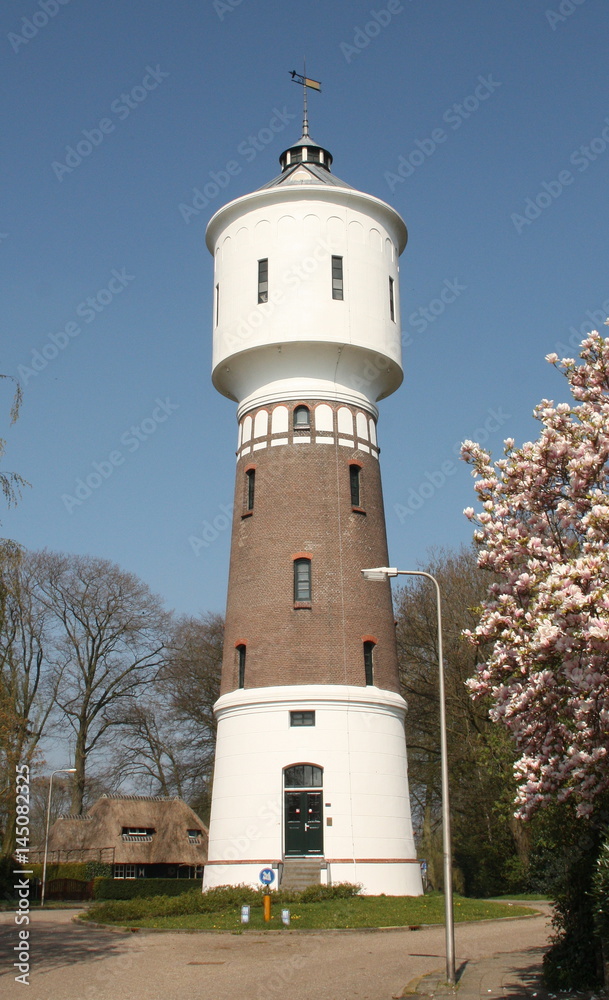 Water tower from 1914 and 32 meters high in Coevorden,The Netherlands