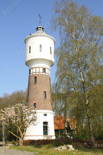 Water tower from 1914 and 32 meters high in Coevorden. The Netherlands