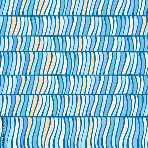 Abstract color stripes seamless pattern