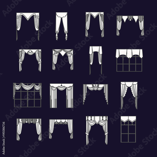  curtains . lambrequin. classic curtains .