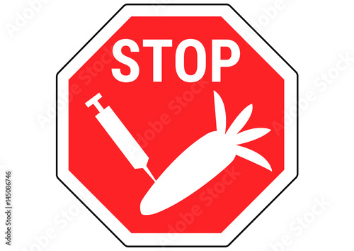 Schild Stop Genmanipulation