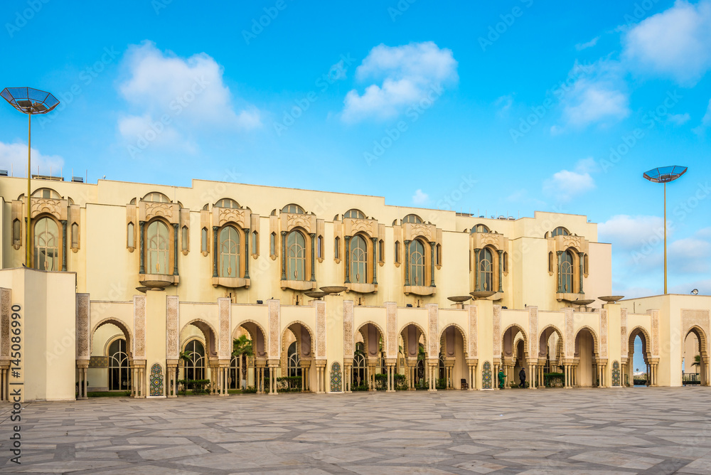 Library near Mosque of Hasan II.in Casablanca - Morocco