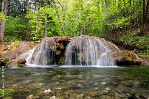 Fototapeta Naklejka Na Ścianę i Meble -  Beautiful mountain waterfall