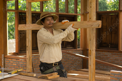 Asian carpentry engineer