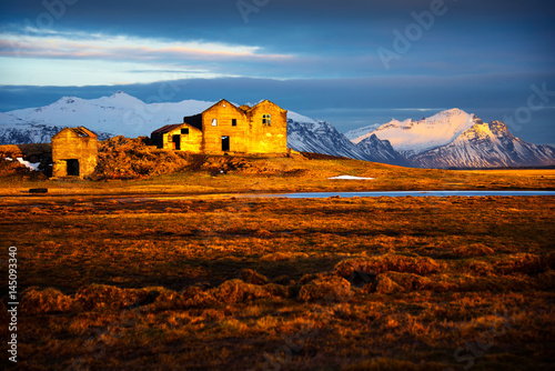 Sunset  Mountains  Iceland