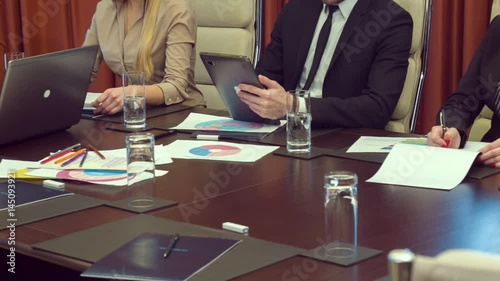 Board of directors meeting in the conference room