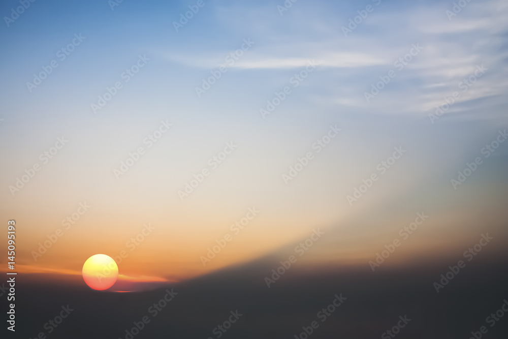 Beautiful and Peaceful of clear and freshness sunset sky and clouds. Beautiful and Peaceful of clear and freshness sunset sky and clouds.