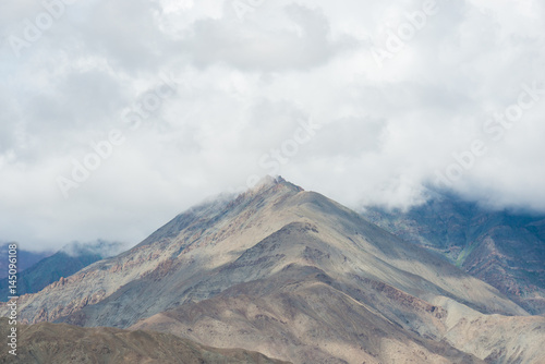 View of  Mountain Range Landscape, Leh Ladakh , India © Nattawit
