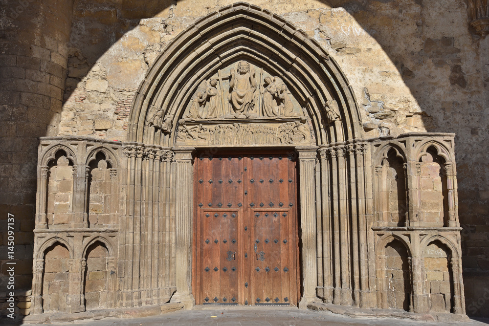 Famous churches of the ancient Spanish town Sanguesa