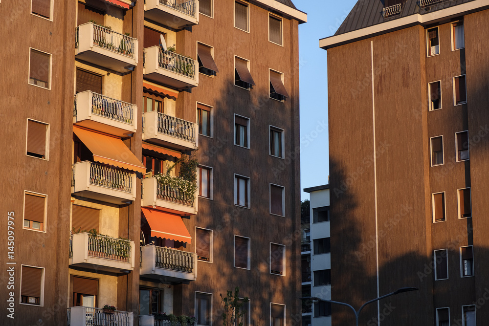Milan (Italy). modern buildings in Portello area