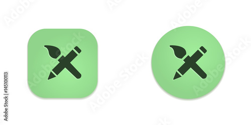 Vector Green Web Buttons