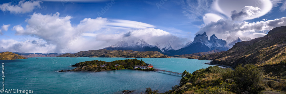 Panoramic of Patagonia Mountainscape