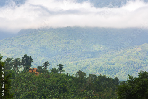 Fototapeta Naklejka Na Ścianę i Meble -  mount Halcon in the clouds,Mindoro island,Philippines