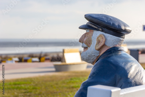 Figur am Duhner Strand