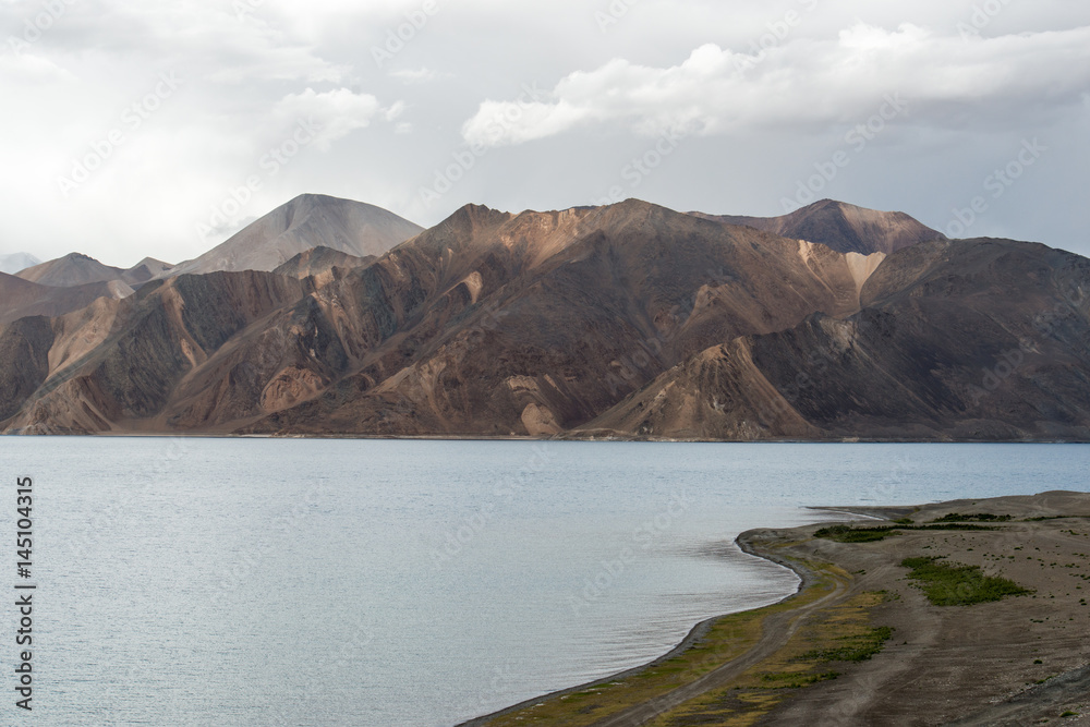 Mountains and Pangong Lake, Leh Ladakh , India
