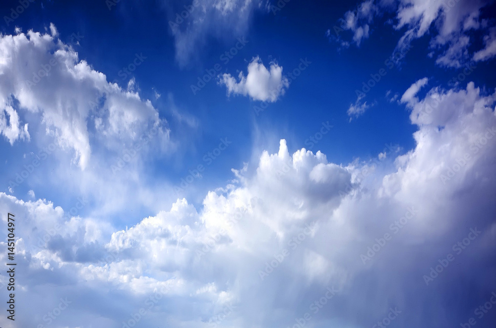 Obraz premium Sky / blue sky background with clouds / Sky with clouds