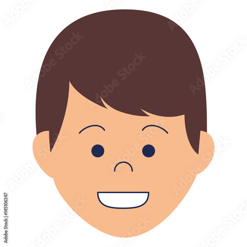 young man avatar character vector illustration design