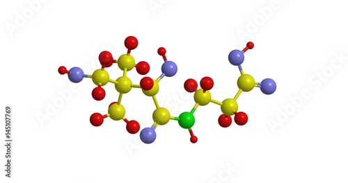 Molecular structure of panthotenic acid (vitamin B5)