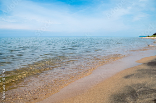 long view calm beach